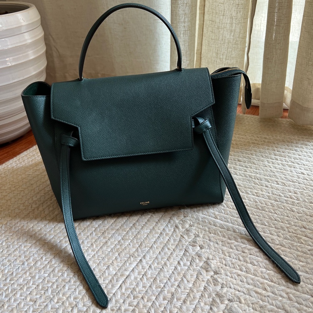 Celine Mini BELT BAG IN GRAINED CALFSKIN in AMAZONE